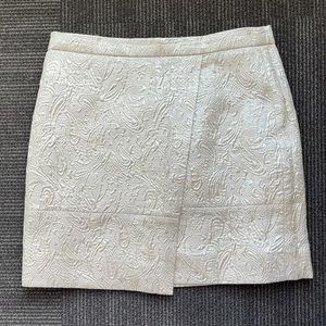 Silver Jcrew paisley skirt size 4